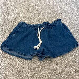 Old Navy Dark Blue Jean Shorts with Drawstring